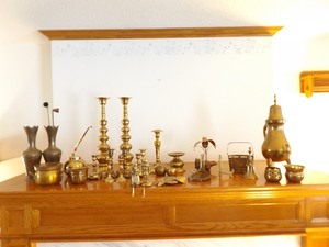 Large Lot of Brass Decor