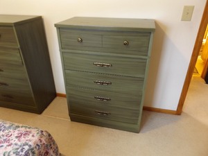 Mid Century Ballman Cummings Green Dresser