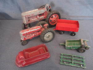 Hubley Toy Tractor, Implements