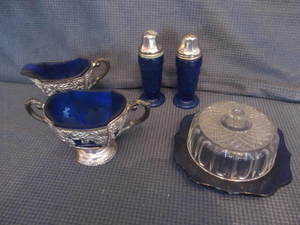 Cobalt Serving Dishes