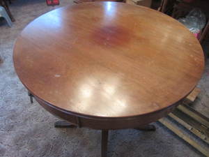MCM Pedestal Table