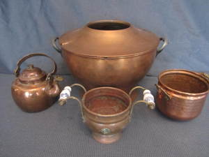 Copper Vessel, teapot, planter