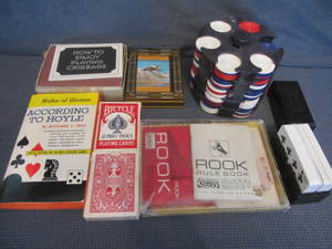 Traveling Cribbage, Rook, Cards