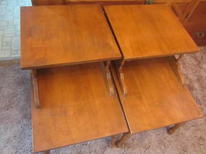 MCM Stepback Lamp Tables