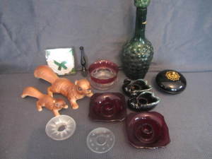 Candleholders, Swans, Squirrels