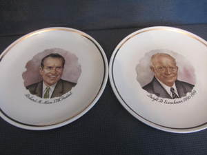 Eisenhower & Nixon Plates