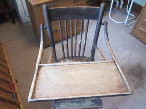Wooden Antique Highchair
