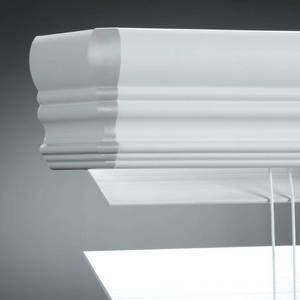 lot 53 image: Home Decorators Collection White 2-12 in. Premium Faux Wood Blind - 72 in. W x 64 in. L (Actual Size 71.5 in. W x 64 in. L ) 10793478067091