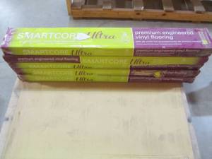 lot 127 image: (5 CASES) SMARTCORE Ultra 8-Piece 5.91-in x 48.03-in Lexington Oak Luxury Locking Vinyl Plank Flooring 50SLVF601