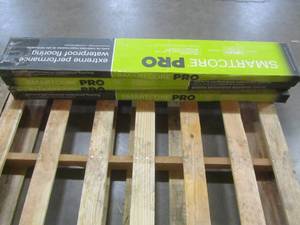 lot 136 image: (4 CASES) SMARTCORE Pro 7-Piece 7.08-in x 48.03-in Burbank Oak Luxury Vinyl Plank Flooring LX92500252