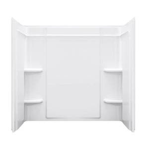 lot 217 image: Sterling Medley White Vikrell Bathtub Wall Surround (Common 30-in x 60-in Actual 56.75-in x 30-in x 60-in) 71374800-0