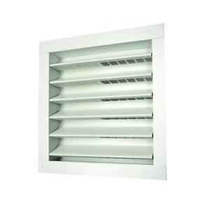 lot 233 image: Case of 12 Masterflow 12 in. x 12 in. Aluminum Wall Louver Static Vent in White, DA1212W