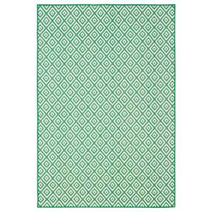 lot 260 image: Garden Treasures Small Diamond Green Rectangular Machine-made Area Rug 5 X 7 D5768G5L