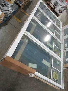 lot 209 image: Pella Custom 12 Lite Casement Window, 60 X 120 X 6 916 Fin Install in White. UPDATE CHANGE OF WALL MEASUREMENT TO 6 916