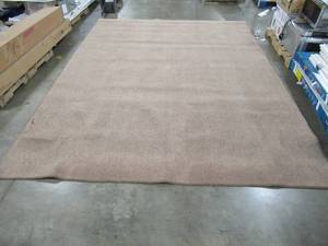 lot 250 image: Silvaris 9 x 12 Brown Color Area Rug. Poly Back and about 14 Pile - Stain on back side