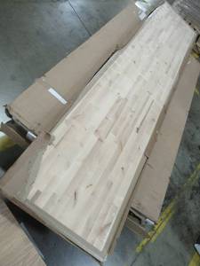 lot 314 image: The Baltic Butcher Block The Baltic Butcherblock 10 X 25 X 1 34 Unfinished Natural Straight Butcher Block Birch Kitchen Countertop B17525120