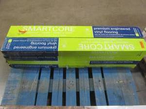 lot 141 image: (8 CASES) SMARTCORE 12-Piece 5-in x 48.03-in Canberra Acacia Luxury Locking Vinyl Plank Flooring 50SLV503