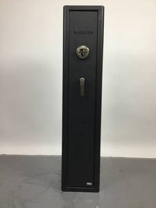 lot 4 image: Stack-On Home Defense Stand-Up Safe with Biometric Lock - Black Granite