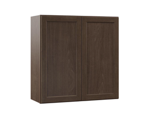 lot 18 image: Lot Of 3 Hampton Bay Shaker Assembled 30x36x12 in. Wall Kitchen Cabinet in Brindle