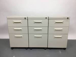 lot 20 image: Lot Of 3 Filing Cabinets