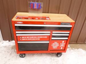 Craftsman lower cabinet. Has minor dings & slides may need adjustment. As shown.