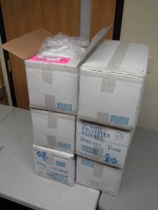 lot 121 image: Lot of (6 Cases) The Safety Zone 18in. Non-Latex Polyester Hairnet 1000-Count DPHN-18