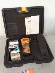 lot 1008 image: Dymo RhinoPRO 5000 Industrial Label Maker, Rhino Labels, Hard Carry Case
