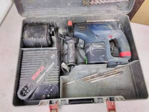 lot 146 image: Bosch Cordless Hammerdrill, Battery, Charger, Case