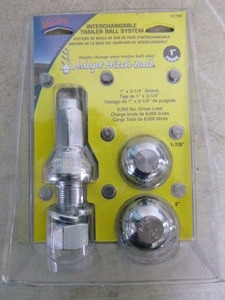 Valley Interchangable Trailer Ball System