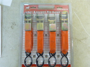 White Dog Ratchet Tie Downs