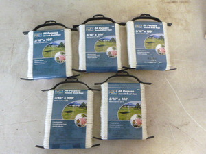 5 Spools of Reese All Purpose Smooth Braid Rope