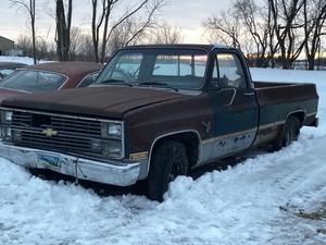 lot 2-A image: 1984 Chevrolet Silverado C-10  -- Former North Dakota Truck --  No Title Or Registration Paperwork