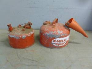 lot 61 image: Vintage Gas Cans