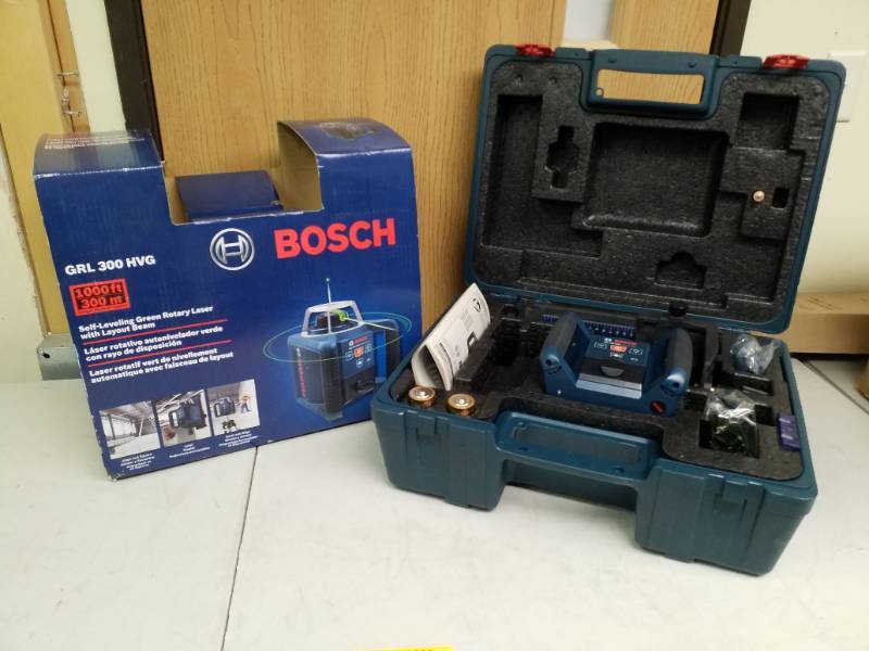 Bosch Self Leveling Green Rotary Laser With Layout Beam Grl300hvg