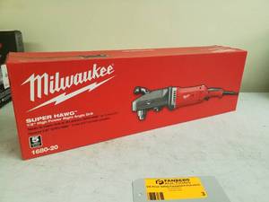 lot 3 image: Milwaukee Super Hawg 12in. High Power Right Angle Drill 1680-20