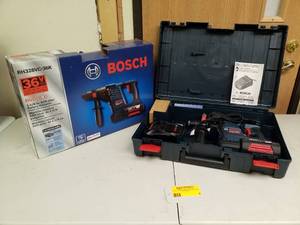 lot 8 image: Bosch 36VDC Cordless 1-18in. SDS-plus Rotary Hammer RH328VC-36K
