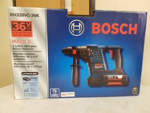 lot 9 image: Bosch 36VDC Cordless 1-18in. SDS-plus Rotary Hammer RH328VC-36K