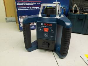lot 12 image: Bosch Self Leveling Green Rotary Laser with Layout Beam GRL300HVG