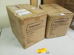 lot 70 image: Lot of (2 Cases) Ironwear Polyester Mesh Safety Vest 1284FR-LZ Lime XL2XL RN95108 50-Count
