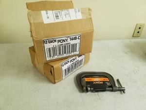 lot 43 image: Lot of (2 Cases) Pony Tools, Inc. 4in. C-Clamp Carded Serra-Joint 1440-C 12-Count
