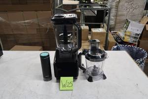 lot W25 image: Ninja - Smart Screen Kitchen System with FreshVac - Black