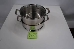 lot W47 image: Tramontina Pro-Line 5 Qt. Stainless Steel Steamer Set