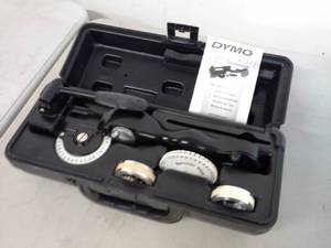 lot 1016 image: Dymo Rhino Labeller Metal Tape Embossing System Kit M1011, Users Guide, Label Accessories, Carry Case
