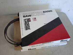 lot 1026 image: Lot of (2 Boxes) Morse Industrial Band Saw Blades 6ft. 9in. 12 .025 1418 VP