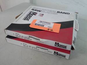 lot 1027 image: Lot of (2 Boxes) Morse Industrial Band Saw Blades 6ft. 9in. 12 .025 1418 VP