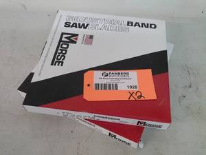 lot 1028 image: Lot of (2 Boxes) Morse Industrial Band Saw Blades 6ft. 9in. 12 .025 1418 VP