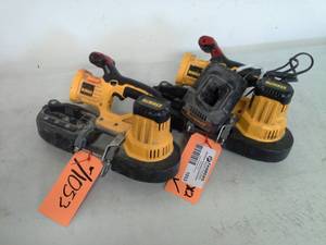 lot 1053 image: Lot of (2) DeWalt 18VDC Cordless Band Saw DCS370