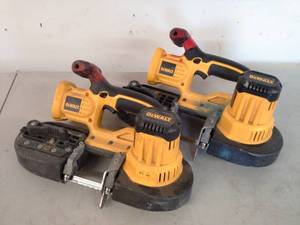 lot 1055 image: Lot of (2) DeWalt 18VDC Cordless Band Saw DCS370