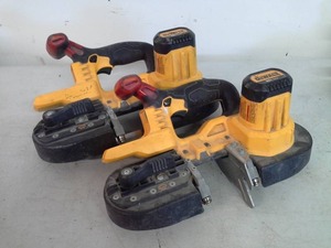 lot 1077 image: Lot of (2) DeWalt 20VDC Cordless Band Saw DCS371,