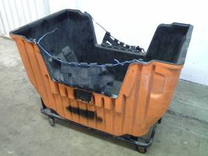lot 1089 image: Commercial Dumpster Cart with Low Access Side Nets